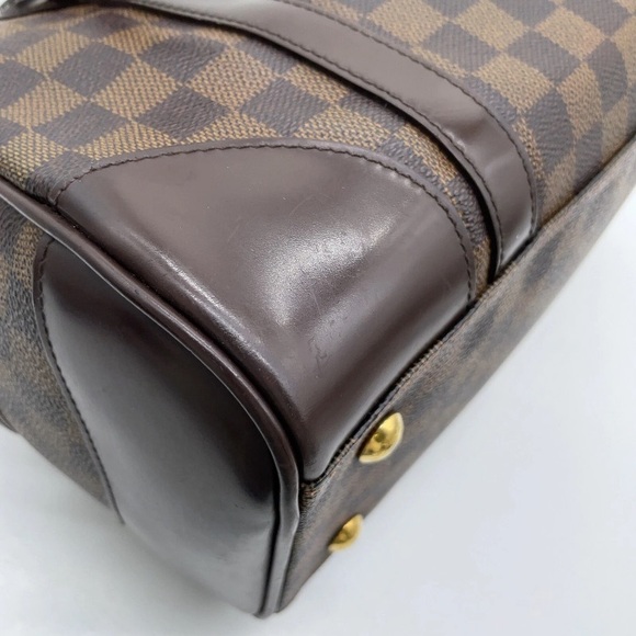 Louis Vuitton Damier Ebene Berkeley N52000 Handbag,LRG,Brn-Beige, Leather/Canvas - Picture 9 of 17